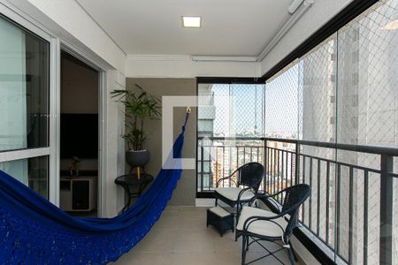 Varanda da Sala de apartamento à venda com 2 quartos, 55m² em Tatuapé, São Paulo