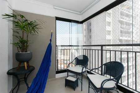 Varanda da Sala de apartamento à venda com 2 quartos, 55m² em Tatuapé, São Paulo