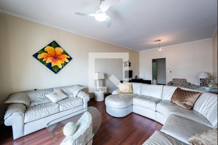 Sala de apartamento para alugar com 3 quartos, 154m² em Gonzaga, Santos