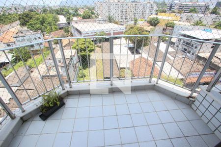 Varanda da sala de apartamento para alugar com 2 quartos, 71m² em Taquara, Rio de Janeiro