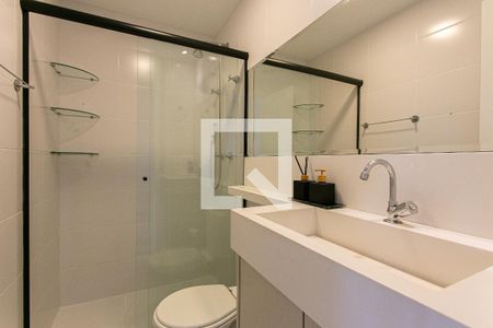 Studio para alugar com 25m², 1 quarto e sem vaga Studio para alugar com 25m², 1 quarto e sem vagaBanheiro