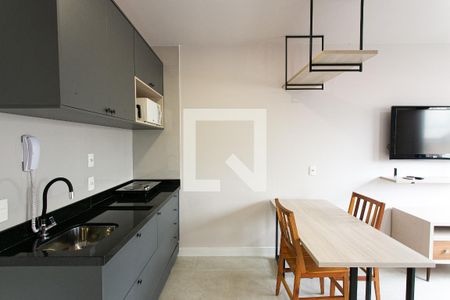 Cozinha de kitnet/studio para alugar com 1 quarto, 25m² em Tatuapé, São Paulo