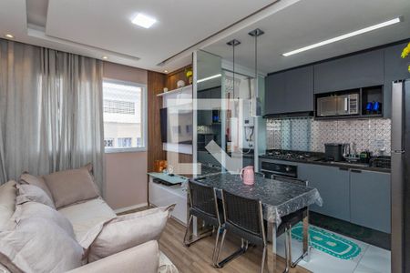 Sala  de apartamento à venda com 2 quartos, 43m² em Piraporinha, Diadema