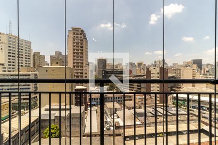 Varanda de kitnet/studio para alugar com 1 quarto, 28m² em Santa Ifigênia, São Paulo
