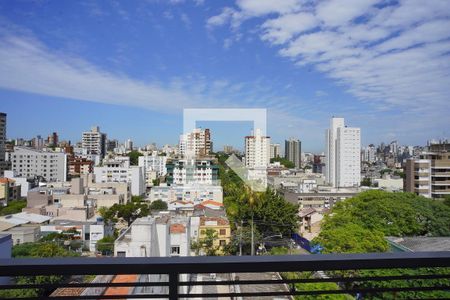Sala_Vista de kitnet/studio à venda com 1 quarto, 45m² em Petrópolis, Porto Alegre