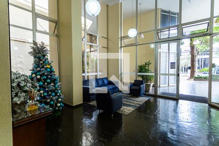 Hall de Entrada de apartamento para alugar com 1 quarto, 80m² em Lourdes, Belo Horizonte