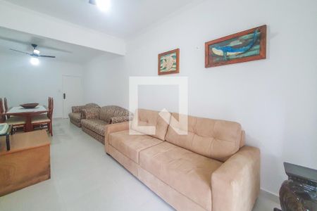 Sala de apartamento para alugar com 3 quartos, 80m² em Jardim Santa Genoveva, Guarujá