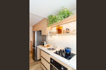 Cozinha de apartamento para alugar com 1 quarto, 40m² em Vila Clementino, São Paulo