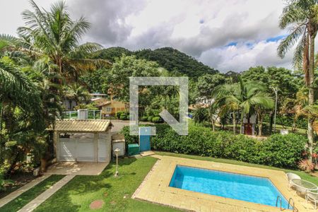 Casa de condomínio para alugar com 600m², 4 quartos e 6 vagasSuíte 1 - Varanda - Vista