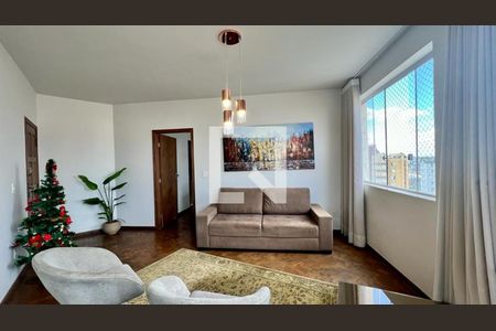 sala 1 de apartamento à venda com 3 quartos, 120m² em Nova Granada, Belo Horizonte
