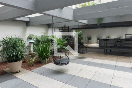 Studio para alugar com 31m², 1 quarto e sem vaga Studio para alugar com 31m², 1 quarto e sem vagaÁrea comum - Churrasqueira