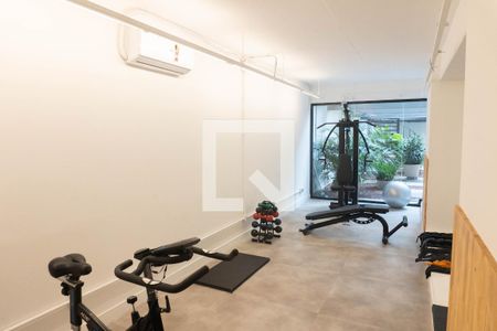 Studio para alugar com 31m², 1 quarto e sem vaga Studio para alugar com 31m², 1 quarto e sem vagaÁrea comum - Academia