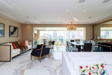 Sala de apartamento à venda com 3 quartos, 131m² em Cidade Monções, São Paulo