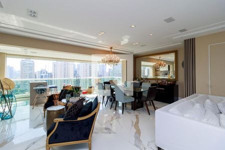 Sala de apartamento à venda com 3 quartos, 131m² em Cidade Monções, São Paulo