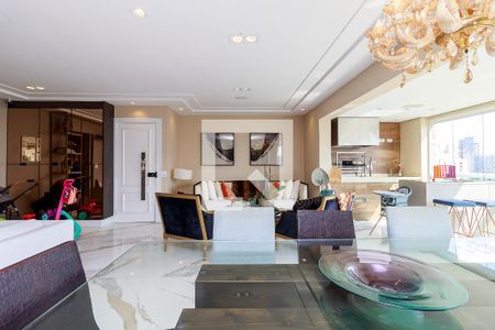 Sala de apartamento à venda com 3 quartos, 131m² em Cidade Monções, São Paulo