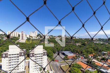 Vista da suíte de apartamento para alugar com 3 quartos, 84m² em Mansões Santo Antônio, Campinas