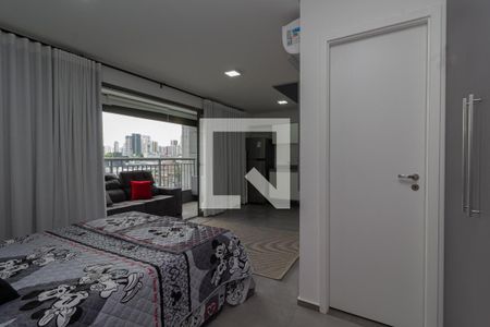 cama - vista de kitnet/studio à venda com 1 quarto, 35m² em Cidade Mãe do Céu, São Paulo