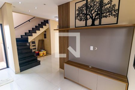 Sala de casa de condomínio para alugar com 3 quartos, 150m² em Jardim Park Real, Indaiatuba