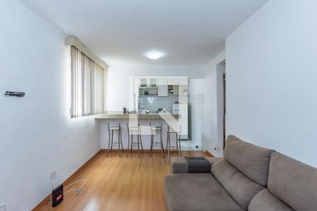 Sala de apartamento à venda com 2 quartos, 45m² em Jardim América, Belo Horizonte