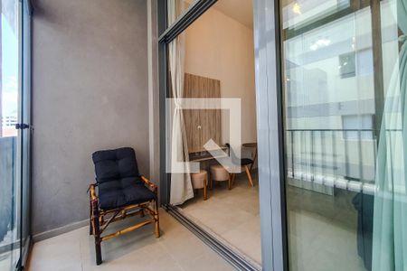 Studio para alugar com 24m², 1 quarto e sem vagastudio varanda