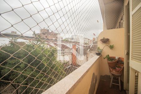 Varanda da Sala de apartamento à venda com 3 quartos, 98m² em Floresta, Porto Alegre