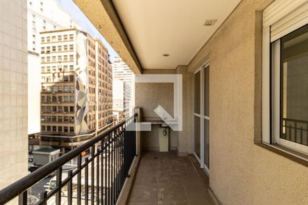 Varanda de apartamento para alugar com 1 quarto, 40m² em Centro Histórico de São Paulo, São Paulo