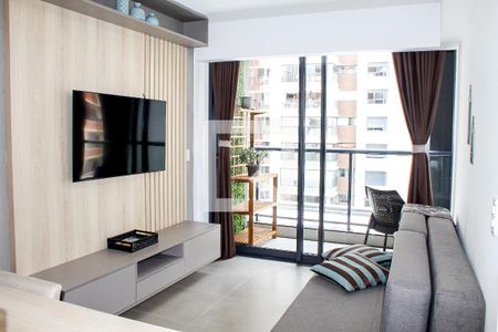 Sala de apartamento à venda com 1 quarto, 40m² em Perdizes, São Paulo