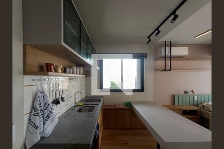 Studio para alugar com 25m², 1 quarto e sem vaga Studio para alugar com 25m², 1 quarto e sem vagaCozinha