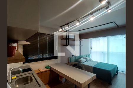 Studio para alugar com 25m², 1 quarto e sem vaga Studio para alugar com 25m², 1 quarto e sem vagaQuarto