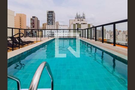 Studio para alugar com 25m², 1 quarto e sem vaga Studio para alugar com 25m², 1 quarto e sem vagaÁrea Comum - Piscina