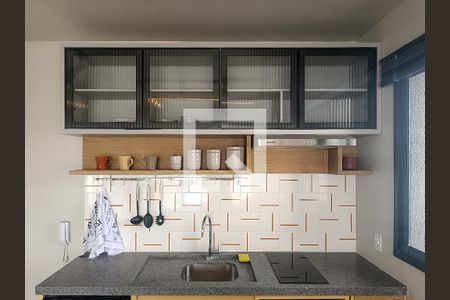 Studio para alugar com 25m², 1 quarto e sem vaga Studio para alugar com 25m², 1 quarto e sem vagaCozinha