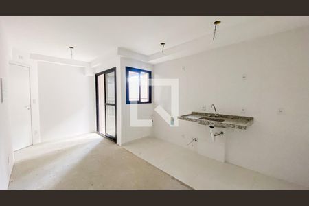 Sala - Sala de Jantar - Cozinha de apartamento à venda com 1 quarto, 41m² em Vila Valparaíso, Santo André