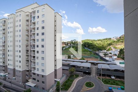 Varanda da sala  de apartamento à venda com 2 quartos, 58m² em Paquetá, Belo Horizonte