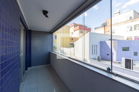 Varanda Sala de apartamento à venda com 3 quartos, 110m² em Palmares, Belo Horizonte