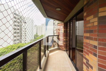 Varanda da Sala de apartamento para alugar com 4 quartos, 210m² em Vila Nova Conceição, São Paulo
