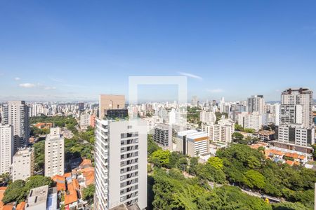 Vista da Varanda de apartamento à venda com 2 quartos, 70m² em Pinheiros, São Paulo