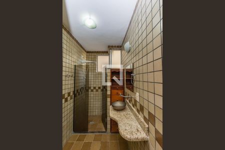 Banheiro da Suíte de apartamento à venda com 3 quartos, 95m² em Nova Suíça, Belo Horizonte