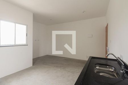 Studio - Cozinha e Área de Serviço  de casa de condomínio à venda com 1 quarto, 32m² em Vila Nova Manchester, São Paulo