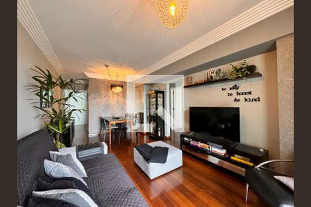 Sala de apartamento à venda com 3 quartos, 95m² em Vila Valparaíso, Santo André