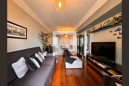 Sala de apartamento à venda com 3 quartos, 95m² em Vila Valparaíso, Santo André