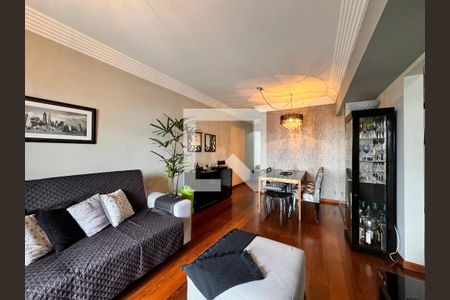 Sala de apartamento à venda com 3 quartos, 95m² em Vila Valparaíso, Santo André