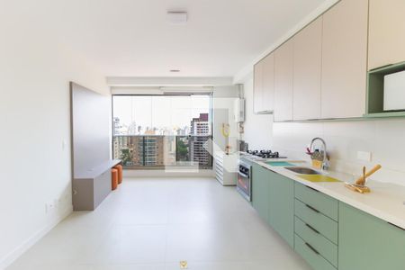 Sala -Cozinha  de apartamento para alugar com 1 quarto, 38m² em Vila Mariana, São Paulo