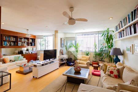 Sala  de apartamento à venda com 2 quartos, 110m² em Leblon, Rio de Janeiro