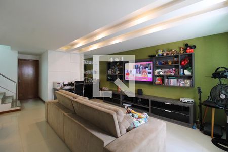 Sala de casa de condomínio à venda com 4 quartos, 178m² em Anil, Rio de Janeiro