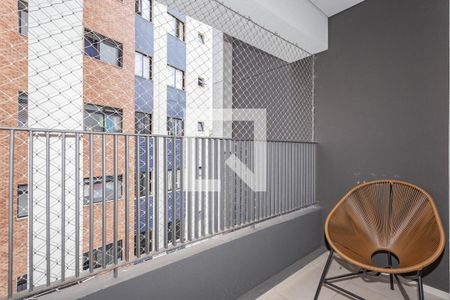 Studio à venda com 28m², 1 quarto e sem vagaVaranda