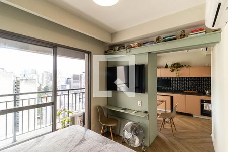 Studio para alugar com 43m², 1 quarto e sem vagaSuíte - TV