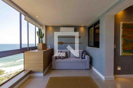 Sala de apartamento à venda com 1 quarto, 62m² em Barra da Tijuca, Rio de Janeiro