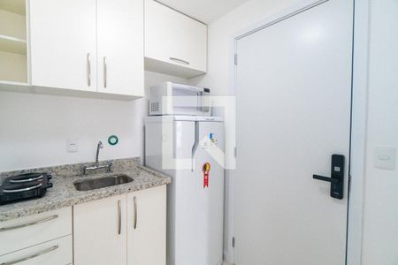 Cozinha de kitnet/studio à venda com 1 quarto, 25m² em Vila Guarani (z Sul), São Paulo