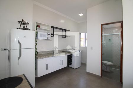Sala / Cozinha de apartamento para alugar com 1 quarto, 30m² em Carandiru, São Paulo