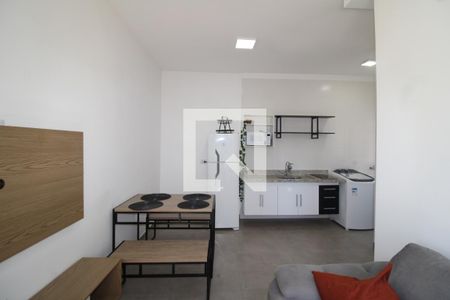 Sala / Cozinha de apartamento para alugar com 1 quarto, 30m² em Carandiru, São Paulo